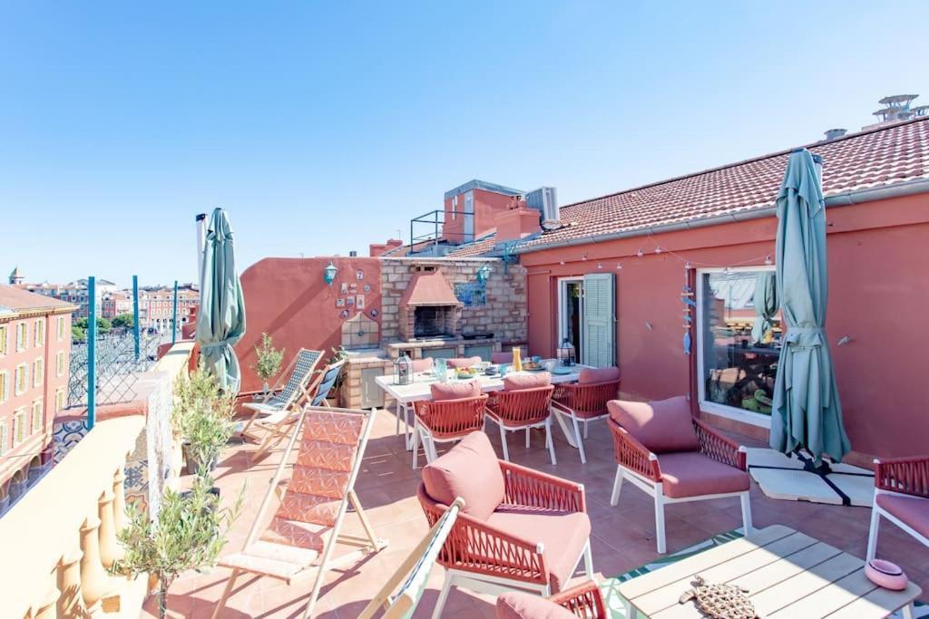 #48 Suite Jean Top Floor Terrace 5Min Walk Sea Ac Nisa Exterior foto