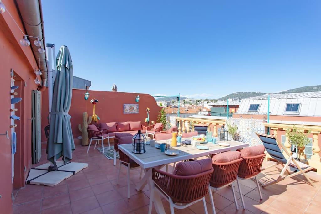 #48 Suite Jean Top Floor Terrace 5Min Walk Sea Ac Nisa Exterior foto
