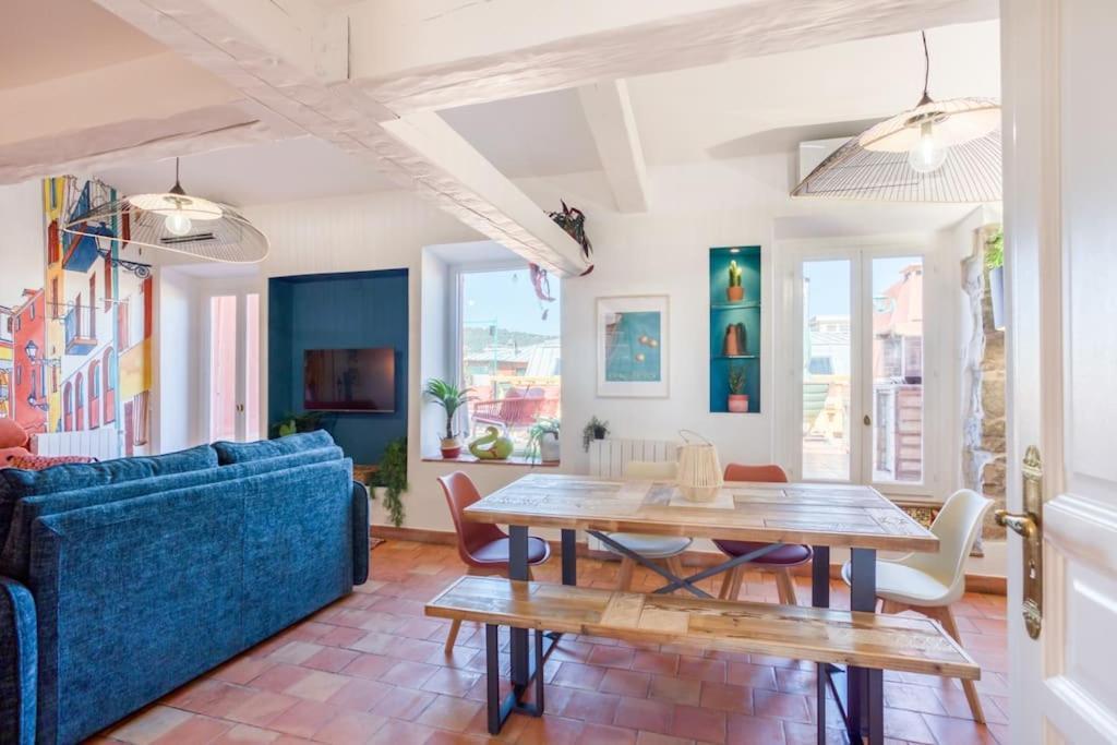 #48 Suite Jean Top Floor Terrace 5Min Walk Sea Ac Nisa Exterior foto