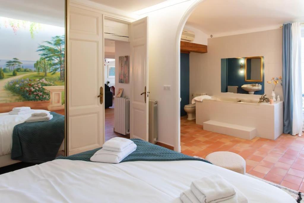 #48 Suite Jean Top Floor Terrace 5Min Walk Sea Ac Nisa Exterior foto