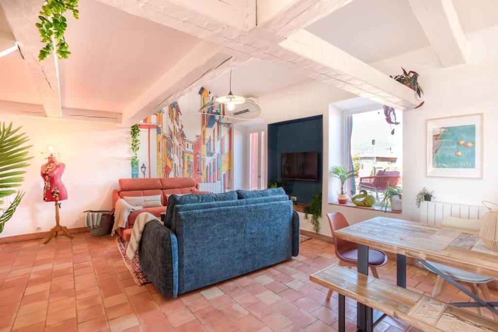 #48 Suite Jean Top Floor Terrace 5Min Walk Sea Ac Nisa Exterior foto