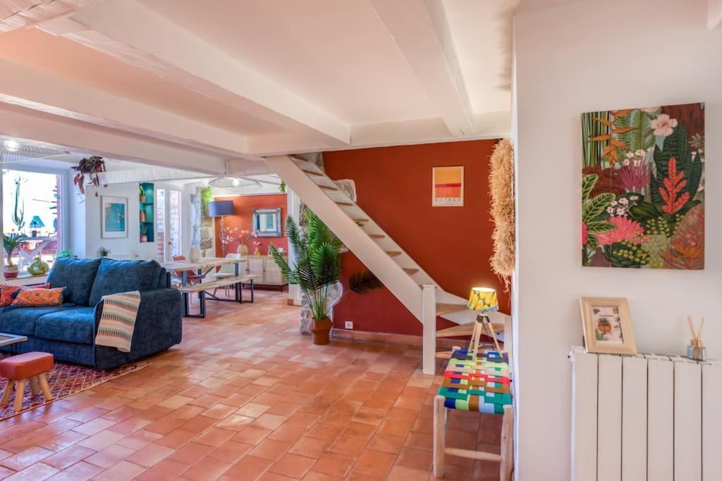 #48 Suite Jean Top Floor Terrace 5Min Walk Sea Ac Nisa Exterior foto