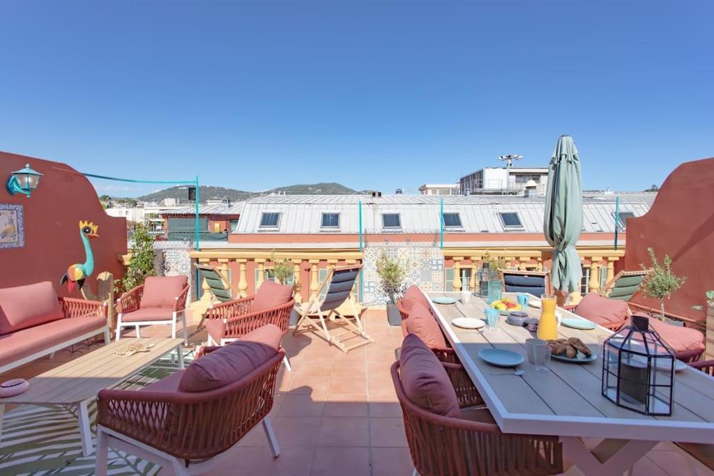 #48 Suite Jean Top Floor Terrace 5Min Walk Sea Ac Nisa Exterior foto